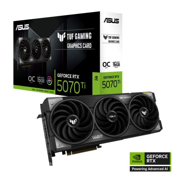 PLACA DE VIDEO ASUS TUF RTX 5070TI OC 16GB GAMING - Imagen 2