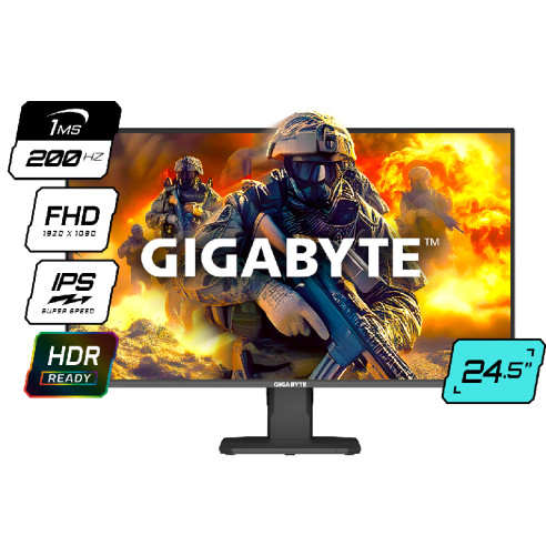MONITOR GIGABYTE 25′ 180HZ 200HZ IPS 1080P 1MS GSYNC FREESYNC GS25F2