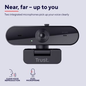 WEBCAM TRUST TAXON 1440p QHD ECO - https://bithard.com.ar