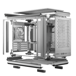 GABINETE COOLER MASTER 400 MASTER FRAME MESH SILVER - https://bithard.com.ar